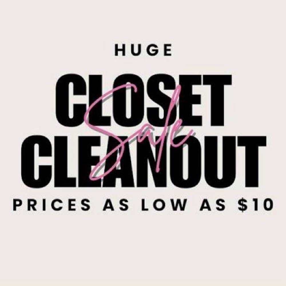 Closet Sale Cleanout
